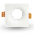 Foco fijo empotrar SPA02 Cuadrado 85x85mm, corte 70mm, para Lámpara GU10/MR16